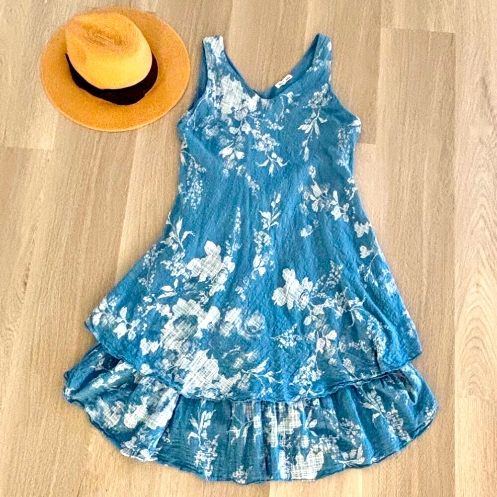 SHIVA Made in Italy Sleeveless Floral Dress – One Size
